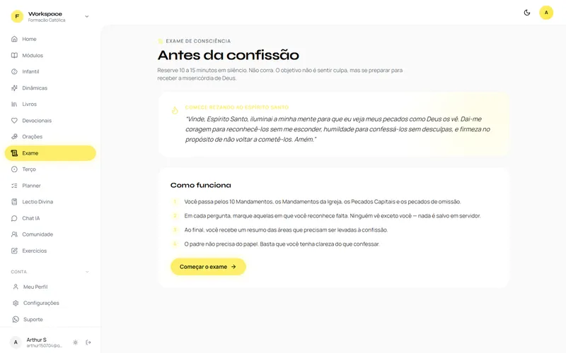 Exame de Consciência guiado